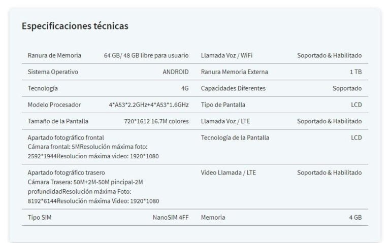 Tabla HONOR WOD-LX3 X5 PLUS 64GB