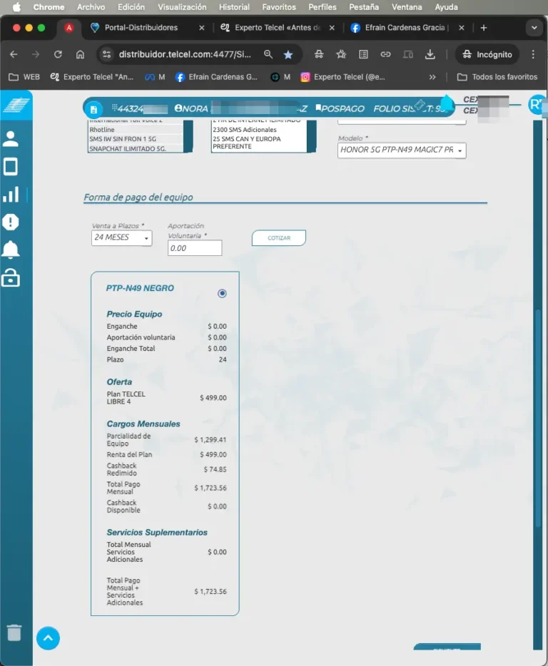 HONOR MAGIC7 PRO cotizacion
