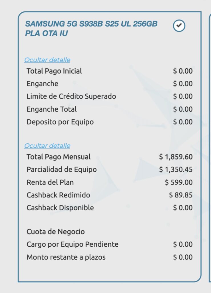 Samsung Galaxy S25 Ultra 256GB expertotelcel.com