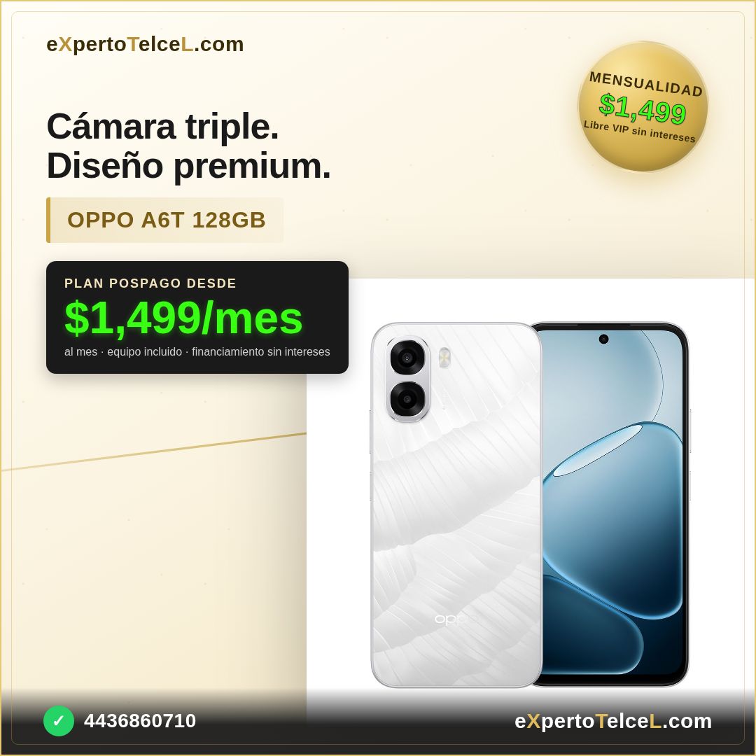 OPPO A6T 128GB en Telcel Plan TelceL
