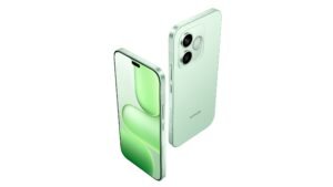 Plan Telcel Ultra 7 5 HONOR 600e en Verde Vital vista trasera y frontal