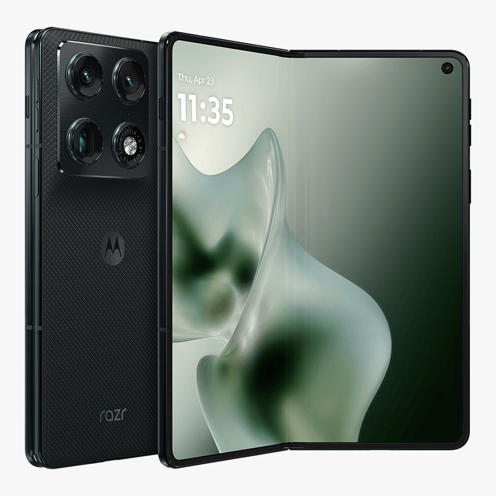 Motorola Razr Fold negro — plegable premium en Telcel
